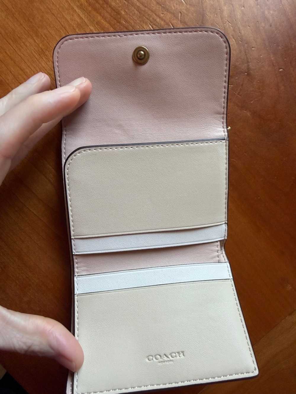 Coach Essential Card Holder Wallet In Colorblock - Picture 7 of 7